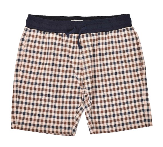 Club Check Shorts Navy-11