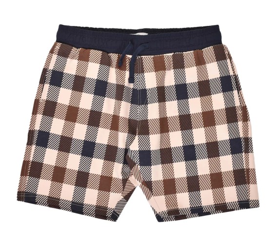 Macro Club Check Shorts Navy-11