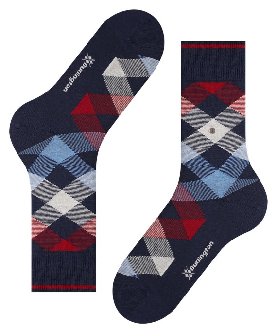 Burlington 21123 Newcastle Diamond Sock Socks, from ApacheOnline