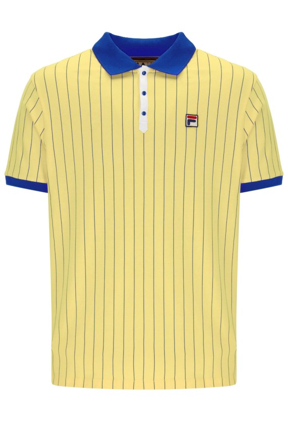 BB1 Classic Vintage Stripeed Polo Popcorn/TurkishSea/White-977