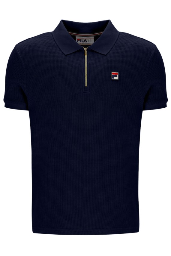 Benjamin Micro Waffle Polo Fila/Navy-410