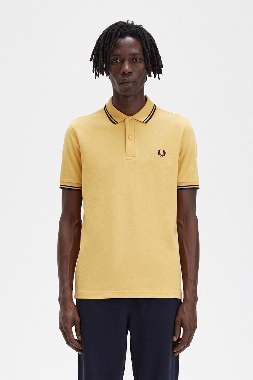 Fred Perry M3600 Twin Tipped Pique Polo Shirt Polo Shirts, from