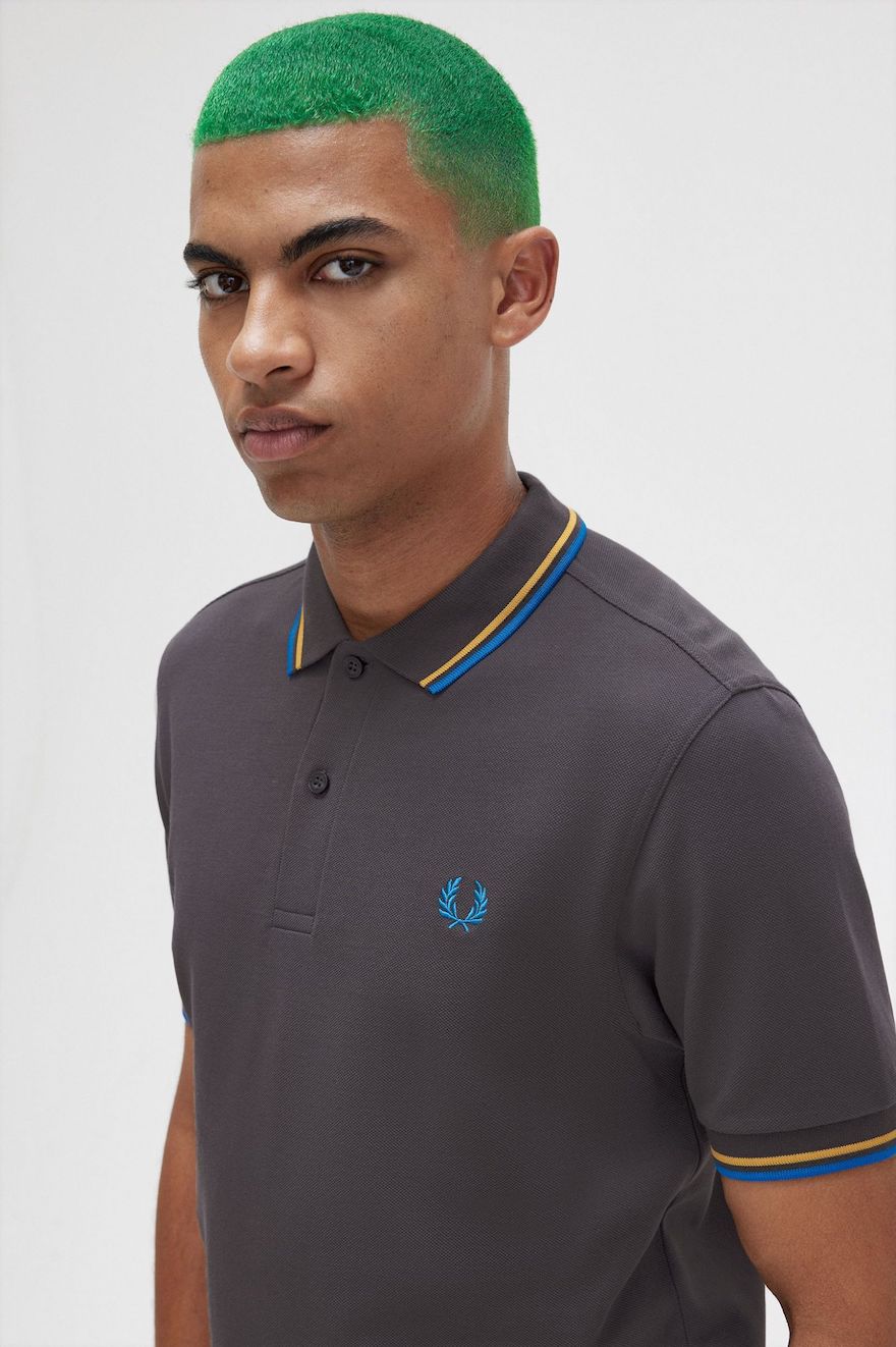 Fred Perry M3600 Twin Tipped Pique Polo Shirt Polo Shirts, from