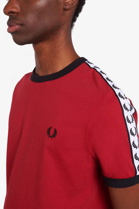 Fred Perry M6347 Taped Ringer T Shirt T Shirts From Apacheonline