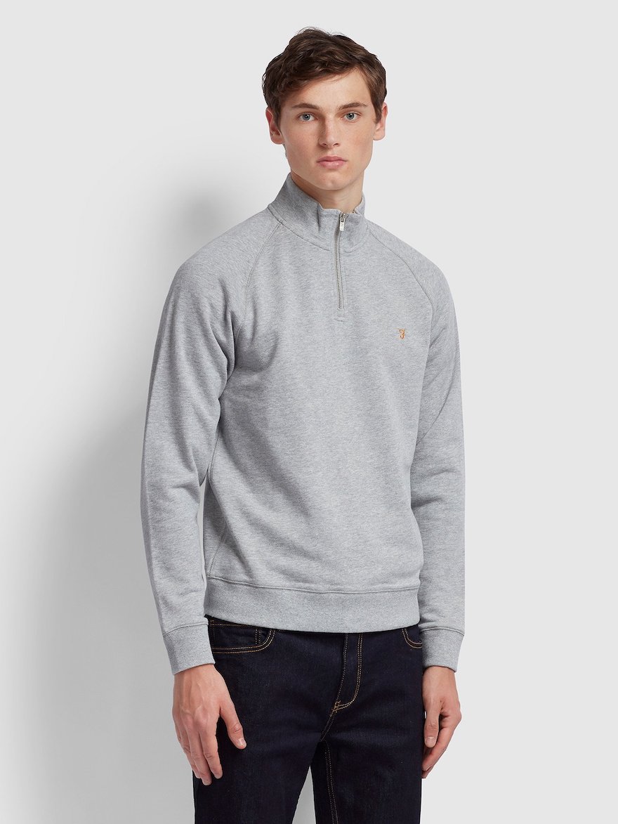 farah quarter zip sweatshirt