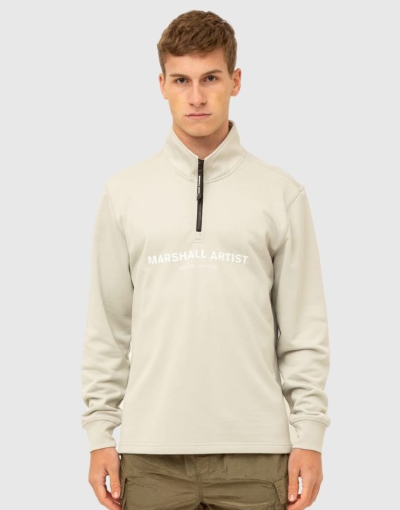 Coastal Erosion 1/4 Zip Sweatshirt Dove/Grey