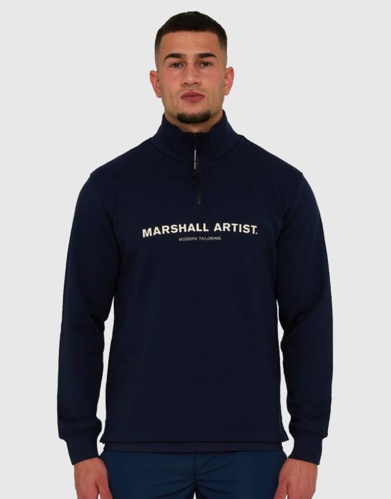 Coastal Erosion 1/4 Zip Sweatshirt Navy