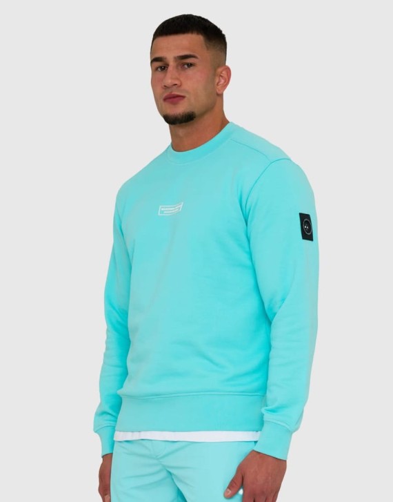 Siren Crew Neck Sweatshirt Aqua