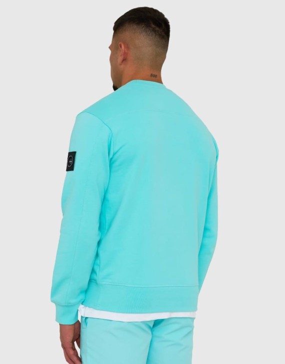 Siren Crew Neck Sweatshirt Aqua