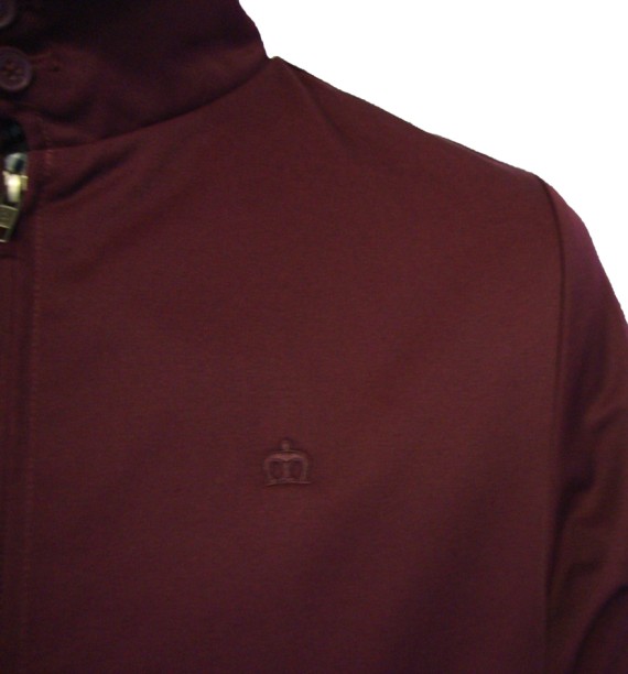 Harrington Zip Jacket Wine (313)