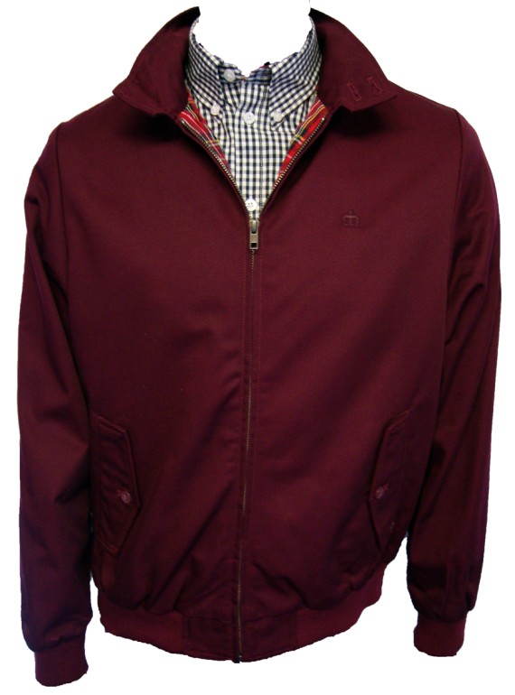 Harrington Zip Jacket Wine (313)