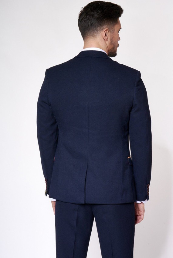 JD4 Navy 3 Piece Suit Navy