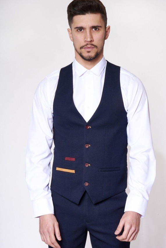 JD4 Navy 3 Piece Suit Navy