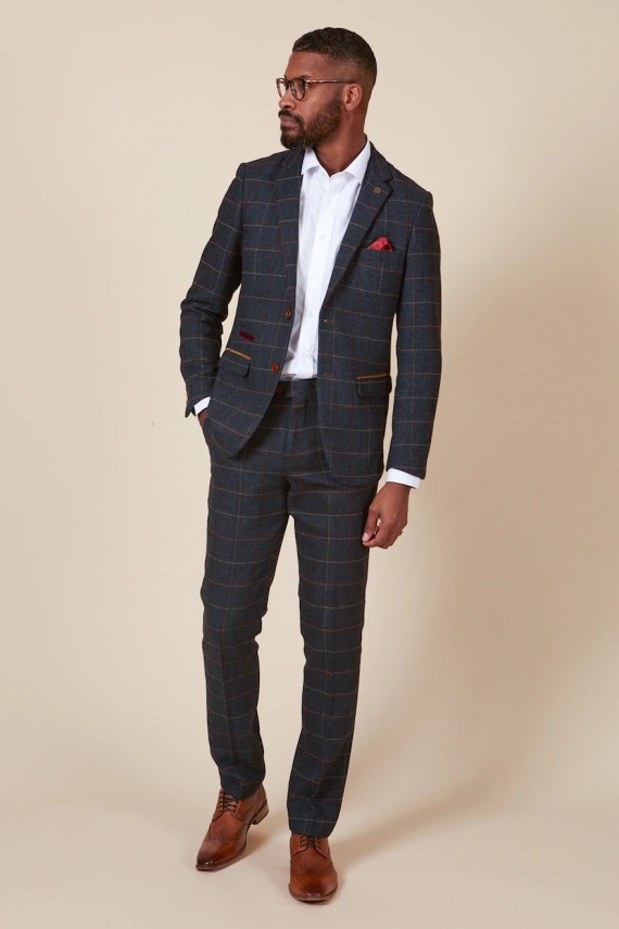 Eton Blue 2 Piece Suit Blue