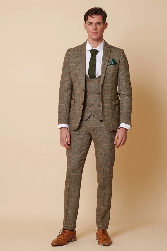 Ted Tan 3 Piece Suit Tan