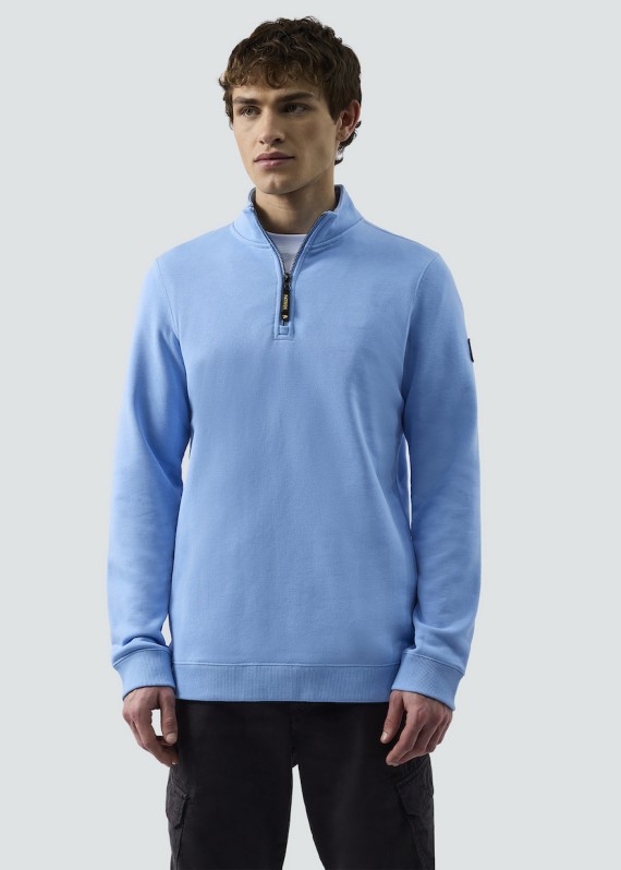 Harlem 1/4 Zip Sweatshirt Sky/Blue