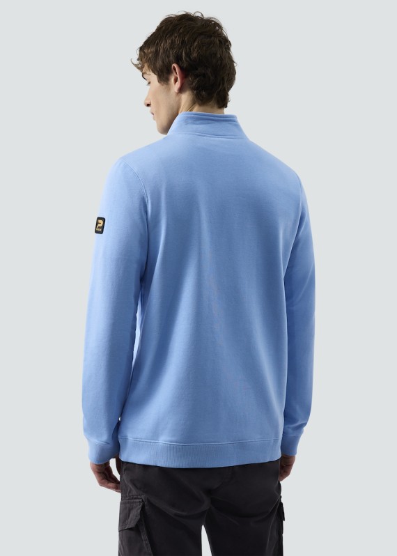 Harlem 1/4 Zip Sweatshirt Sky/Blue