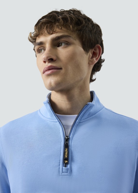 Harlem 1/4 Zip Sweatshirt Sky/Blue