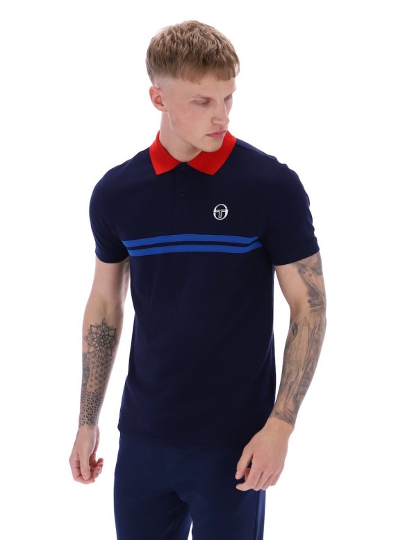 Supermac Polo Shirt MaritimeBlue/AdrenalineRush/NauticalBlue-2251