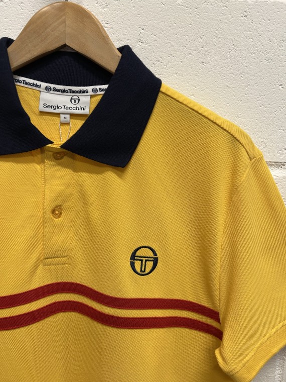 Supermac Polo Shirt Daffodill/MaritimeBlue/AdrenalineRush-4434