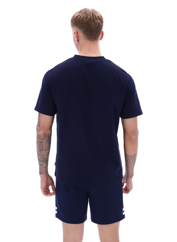 Orlando Flocked Logo T Shirt Maritime/Blue-225