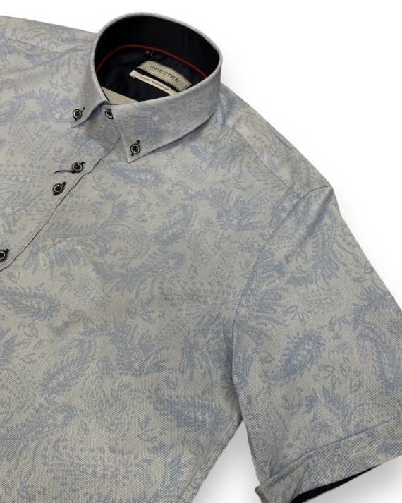 Luca Paisley Shirt Sky