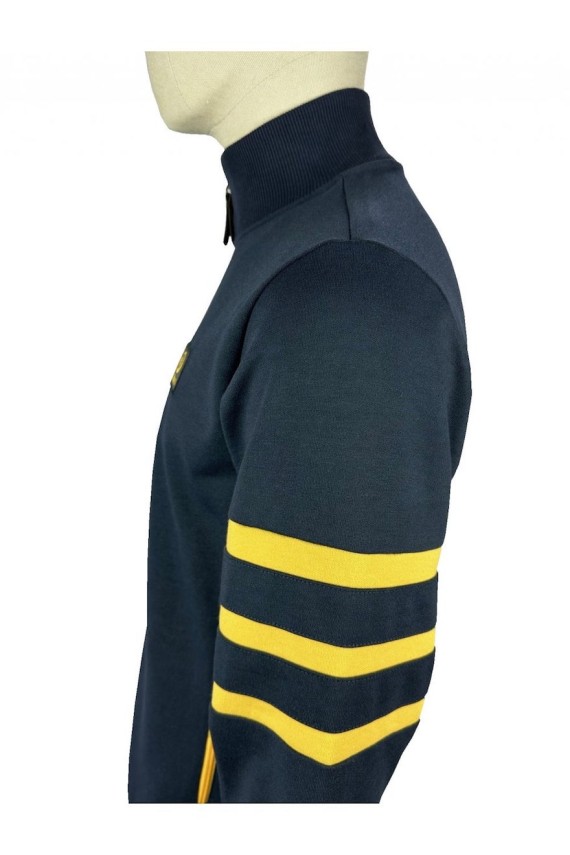 TR8951 Stripe Sleeve Track Top Navy