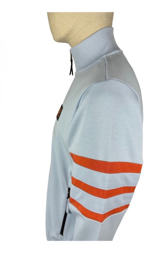 TR8951 Stripe Sleeve Track Top Powder